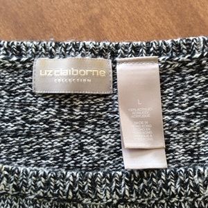 *NEW LIZ Claiborne 2-piece sweater set, grey marl